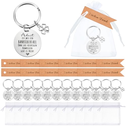 Tenare 12 Sets Abschiedsgeschenke für Kollegen inklusive Arbeit ist Wie Ein Banküberfall Schlüsselanhänger Organzasäckchen Vielen Dank Geschenkanhänger Jobwechsel Geschenk für Ruhestand Abschied Tenare 12 Sets Abschiedsgeschenke für Kollegen inklusive Arbeit ist Wie Ein Banküberfall Schlüsselanhänger Organzasäckchen Vielen Dank Geschenkanhänger Jobwechsel Geschenk für Ruhestand Abschied von Tenare