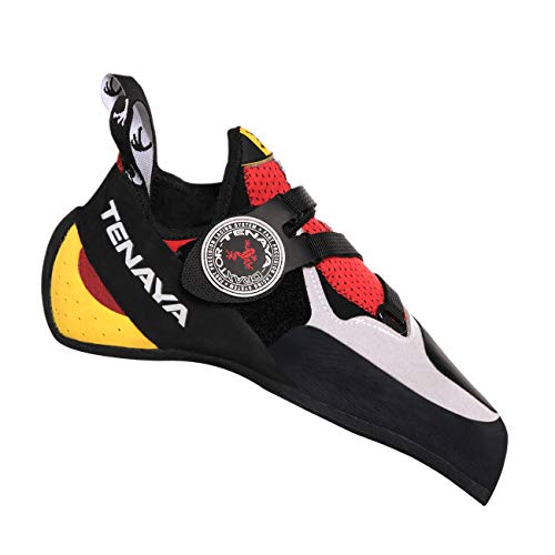 Tenaya Iati Gelb-Rot - Präziser leistungsstarker Kletterschuh, Größe EU 42 - Farbe Red - Yellow von Tenaya