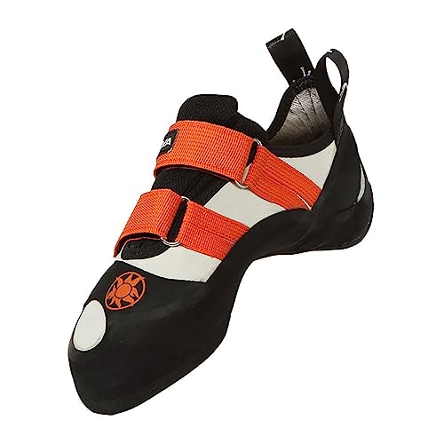 Tenaya Ra Orange-Weiß - Reaktionsstarker High-Performance Kletterschuh, Größe EU 38 - Farbe White - Orange von Tenaya