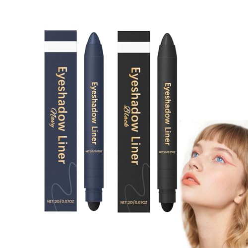 2-in-1 Eyeliner & Eyeshadow, Waterproof and Sweat-Proof, Not Easy to Smudge, Silky and Easy to Apply, For Women (2PCS-B) von Tencipeda