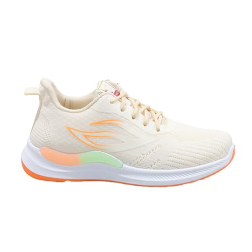 Breathable Shoes for Women with mesh, Lightweight Walking Shoes Women Arch Support for Long Standing or Trip (Beige,41) von Tencipeda