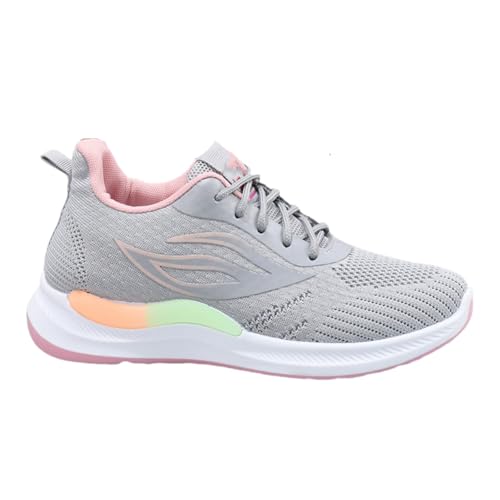 Breathable Shoes for Women with mesh, Lightweight Walking Shoes Women Arch Support for Long Standing or Trip (Gray,39) von Tencipeda