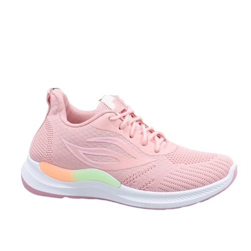 Breathable Shoes for Women with mesh, Lightweight Walking Shoes Women Arch Support for Long Standing or Trip (Pink,38) von Tencipeda