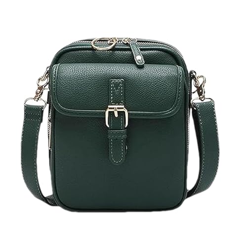 Forcipower Crossbody Bag, Anti Theft Forcipower Crossbody Leather Bag with 10 Card Slots & Adjustable Shoulder Strap (Green) von Tencipeda