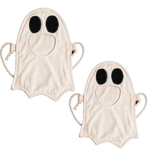 Halloween Ghost Candy Bag, Cute Ghost Pattern Shoulder Bag for Trick-or-Treating Party and Halloween Party (2 sets) von Tencipeda