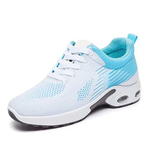 Sneakers for Women, Lightweight Breathable Non-Slip Walking Shoes with Shock-Absorbing Comfort for Daily Commuting Travel and Outdoor Activities (Blue,37) von Tencipeda