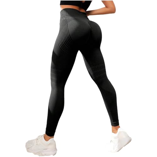 Tencipeda Butt Lifting Leggings for Women, Anti Cellulite Tummy Control Leggings for Casual Outings Active Lifestyle (Black,3XL) von Tencipeda