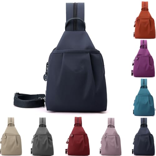 Tencipeda Waterproof 2-Way Commuter Bag, Sling Backpack Waterproof Theft Lightweight Handbag Stylish Efficient Storage (Slate-gray) von Tencipeda