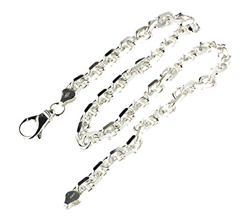 Original italienische Ankerkette 925 Silber 7,5 mm 45 cm Silberkette Halskette Damen Herren Anhängerkette Schmuck ab Fabrik tendenze Italy D-FD220-45 von Tendenzalia