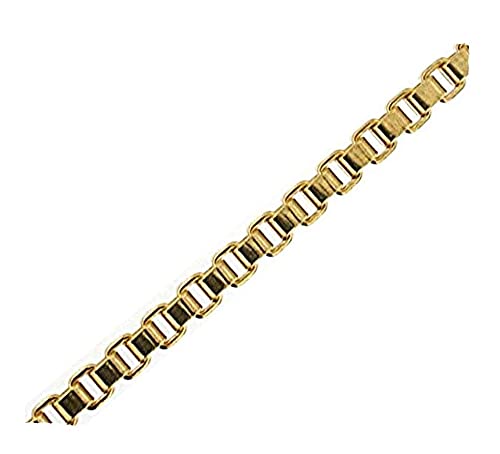 Original italienische Venezianer-Kette 18kt vergoldet 2,6mm Länge 50cm, Halskette Herren Goldkette Damen Geschenk Schmuck ab Fabrik Tendenze-Italy von Tendenzalia