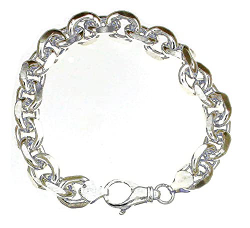 Original italienisches Ankerarmband 925 Silber 11 mm breit 19 cm Silberarmband Armband Damen Herren Schmuck ab Fabrik tendenze Italy von Tendenzalia