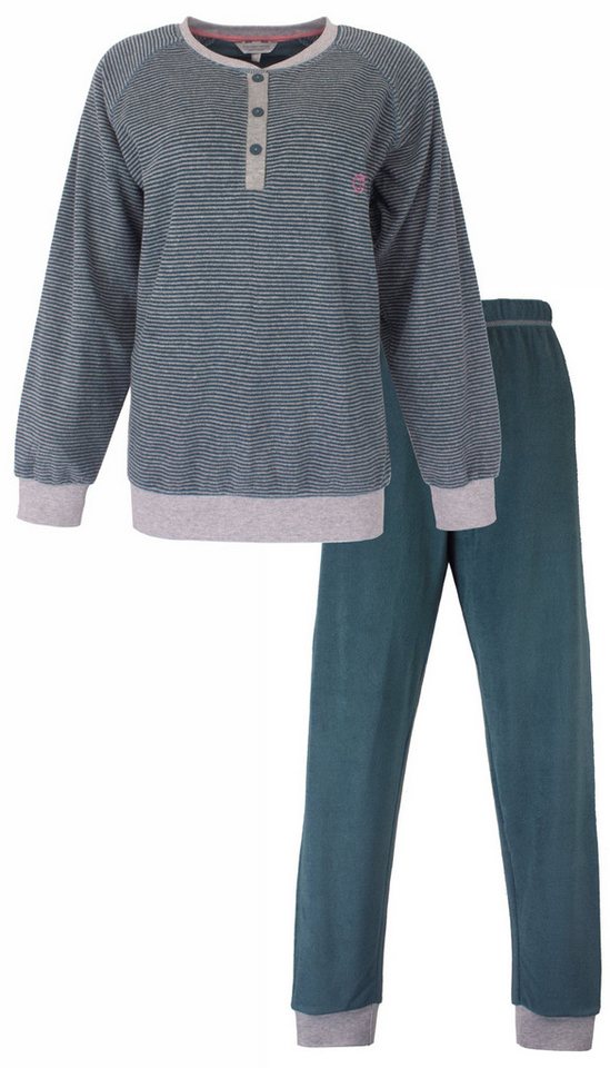 Tenderness Schlafanzug Damen Frottee Pyjama (2 tlg) kuschelige Qualität von Tenderness