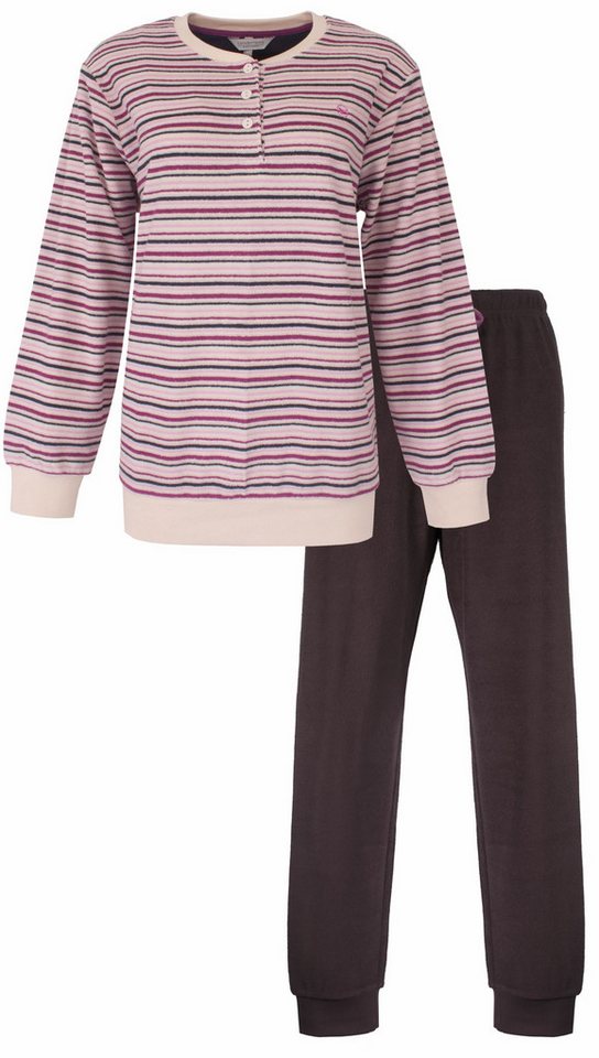Tenderness Schlafanzug Damen Frottee Pyjama (2 tlg) kuschelige Qualität von Tenderness
