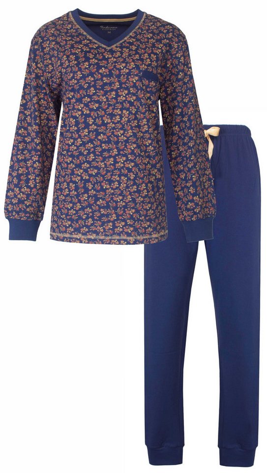 Tenderness Schlafanzug Damen Pyjama lang (2 tlg) Baumwolle von Tenderness
