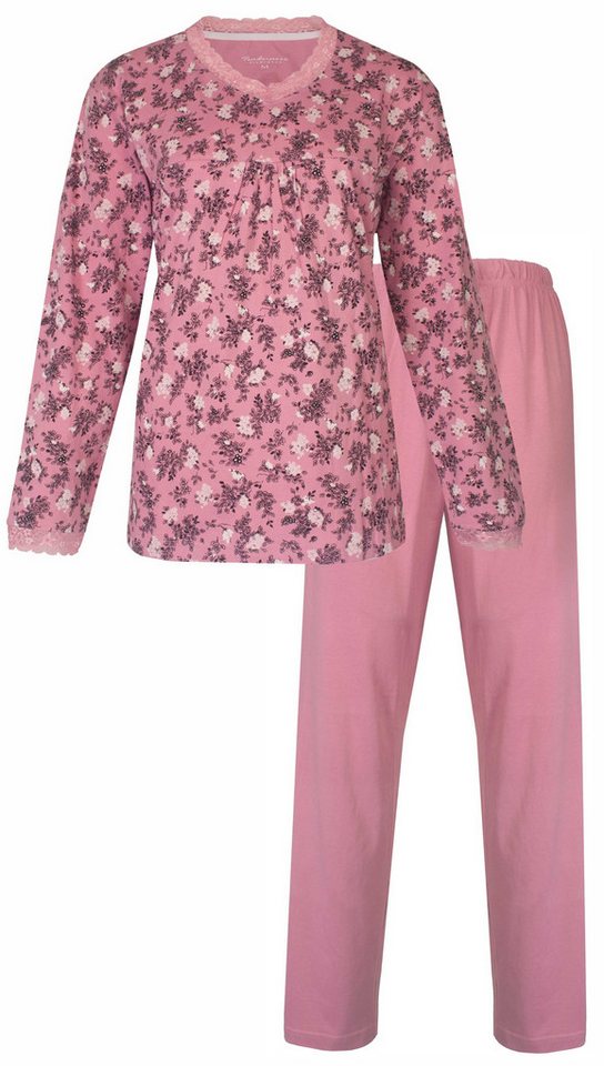 Tenderness Schlafanzug Damen Pyjama lang (2 tlg) Baumwolle von Tenderness