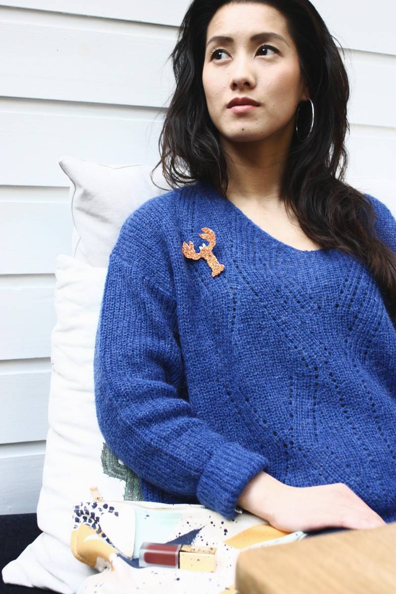 Bernard Le Homard - Brosche Made With Love Tender Cactus von TendreCactus