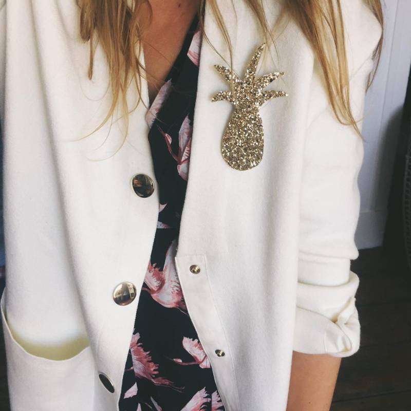 Maxi Antonio Gold - Pin Ananas Handmade Zart Kaktus La Rochelle von TendreCactus