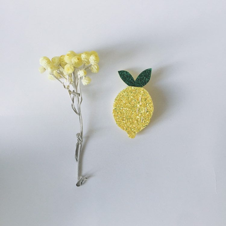 Zitronenbrosche Mit Pailletten, Zarter Kaktus, Liebe Handgefertigt in La Rochelle von TendreCactus