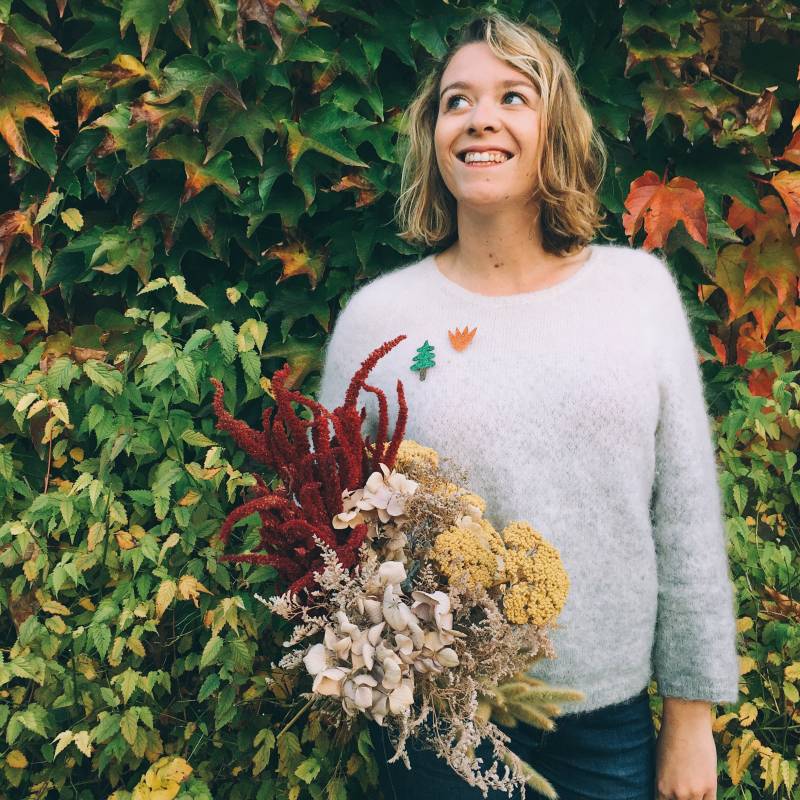 strauch Polux - Pin Arbre Tree Brooch Handmade Zarte Kaktus von TendreCactus