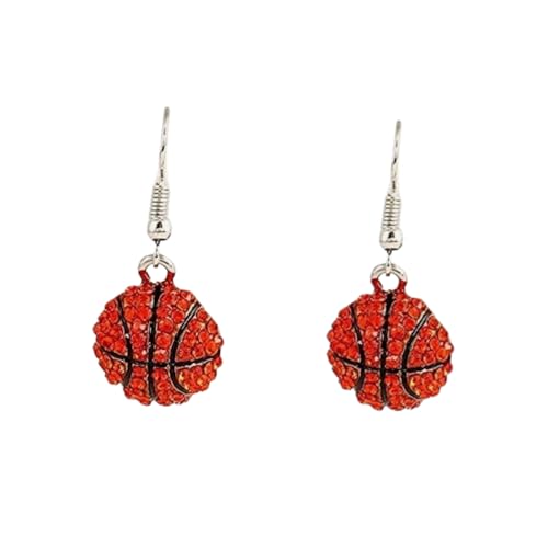 Klassische Baseball-Ohrstecker, Zirkonia, Basketball, Volleyball, Rugby, Fußball, Sport, glänzende Kristalle, einzigartige Strass-Ohrstecker für Damen und Herren, Metall Legierung, Metall Klassische Baseball-Ohrstecker, Zirkonia, Basketball, Volleyball, Rugby, Fußball, Sport, glänzende Kristalle, einzigartige Strass-Ohrstecker für Damen und Herren, Metall Legierung, Metall von TengRiah