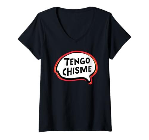 Damen Tengo Chisme Lustiger Humor für Klatschliebhaber T-Shirt mit V-Ausschnitt Damen Tengo Chisme Lustiger Humor für Klatschliebhaber T-Shirt mit V-Ausschnitt von Tengo Chisme Funny Gossip Lovers Humor Gifts