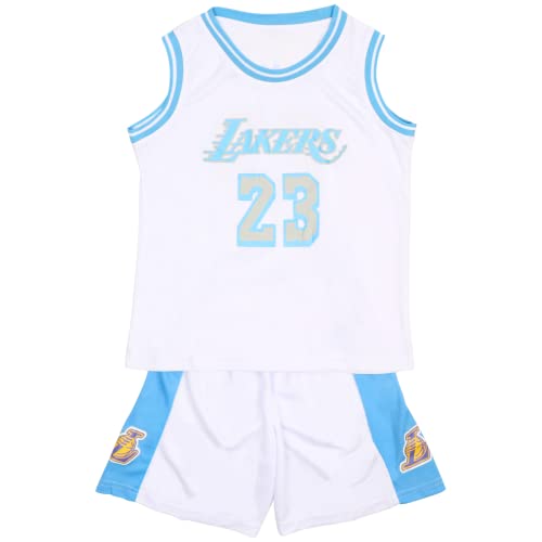 Basketball Trikot Kinder, Kinder Basketball Jersey, Basketball Trainings Trikot Kinder ärmellos Trikot und Short 2-Teilige Outfits, Kinder Basketball Trikot üR Jungen Von 4-14 Jahren Rot/Schwarz von TenhCreek