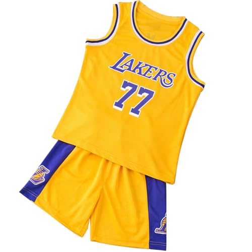TenhCreek Basketball Trikot Kinder, 2 Stück Basketball Trikot Kinder, Basketball Trikot füR Jungs-Weste und Short 2-Teilige, Basketball Kleidung Kinder Geschenke füR Jungen im Alter Von 4-14 Jahren von TenhCreek