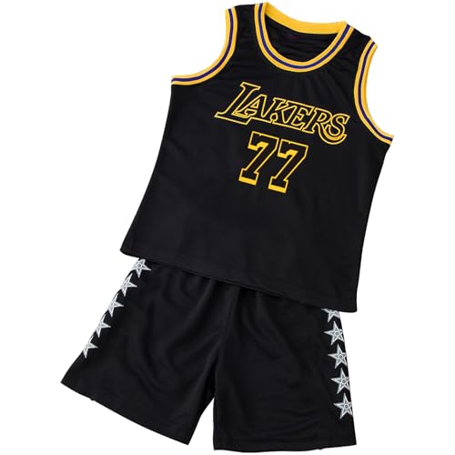 TenhCreek Basketball Trikot Kinder, 2 Stück Basketball Trikot Kinder, Basketball Trikot füR Jungs-Weste und Short 2-Teilige, Basketball Kleidung Kinder Geschenke füR Jungen im Alter Von 4-14 Jahren von TenhCreek