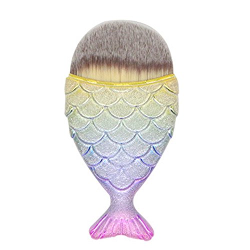 Bürste Make-up von Ventilschaftdichtungen, Meerjungfrau, Bürste zu Brunnen Gerät Make-up Make-up Concealer für Frauen liebt die große Geschenke der Mutter des Dames Geschenke Lieferungen Kosmetik von Tenlacum