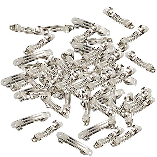 Tenlacum 10/50 x Französische Haarspange Haarspange Haarspange Metallclips für DIY Haarschmuck Basteln - Silber (4cm) von Tenlacum