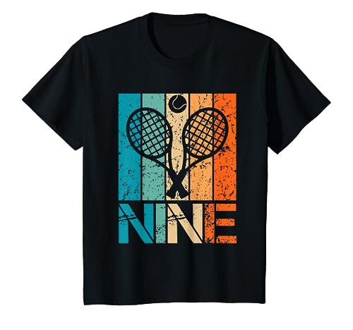 Kinder Lustiger 9. Tennis-Geburtstag, 9-jähriger Geburtstag, Tennisspieler T-Shirt Kinder Lustiger 9. Tennis-Geburtstag, 9-jähriger Geburtstag, Tennisspieler T-Shirt von Tennis 9 Happy Birthday Party Funny Design