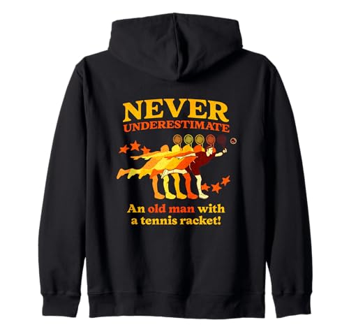 Lustiger Tennisspruch Männer Opa, Old Man Tennisspieler Kapuzenjacke Lustiger Tennisspruch Männer Opa, Old Man Tennisspieler Kapuzenjacke von Tennis Clothing Apparel for Older Tennis Players