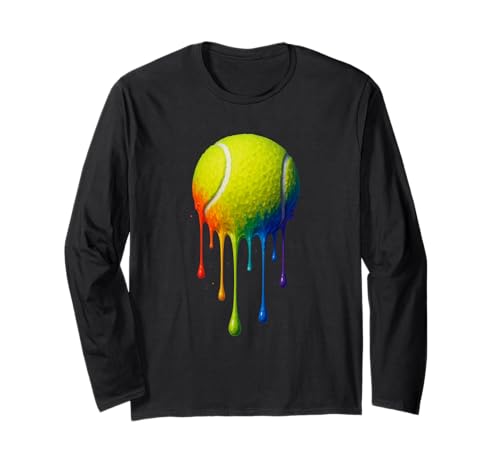 Tennisball tropfend, Cooler Tennisspieler Jungen Herren Damen Langarmshirt Tennisball tropfend, Cooler Tennisspieler Jungen Herren Damen Langarmshirt von Tennis Lovers, Players & Coaches Shirts