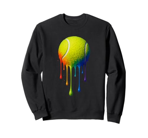 Tennisball tropfend, Cooler Tennisspieler Jungen Herren Damen Sweatshirt Tennisball tropfend, Cooler Tennisspieler Jungen Herren Damen Sweatshirt von Tennis Lovers, Players & Coaches Shirts