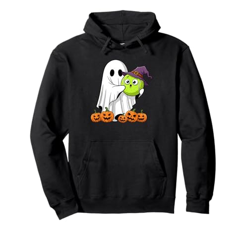 Lustiger Geist Tennis Kürbis Halloween Kinder Herren Damen Pullover Hoodie von Tennis Lovers Cute Halloween Outfits for Boy Girl