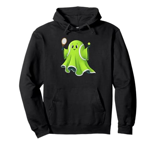 Lustiger Tennis-Geist Kürbis Boo Halloween Kinder Herren Damen Pullover Hoodie von Tennis Lovers Halloween Ghost Pumpkin Outfits