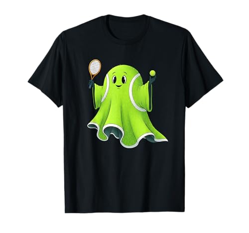 Lustiger Tennis-Geist Kürbis Boo Halloween Kinder Herren Damen T-Shirt von Tennis Lovers Halloween Ghost Pumpkin Outfits