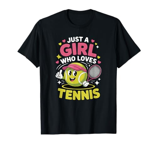 Mädchen Tennis T-Shirt Mädchen Tennis T-Shirt von Tennis Shirts & Gifts for Girls