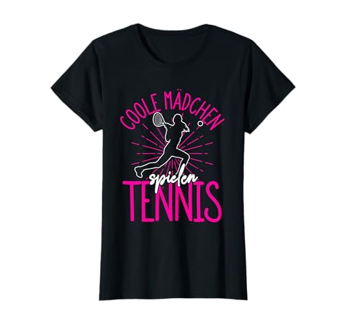 Coole Mädchen Spielen Tennis Tennisspielerin Trainerin T-Shirt von Tennis Spielerin Sportlerin Bekleidung & Designs