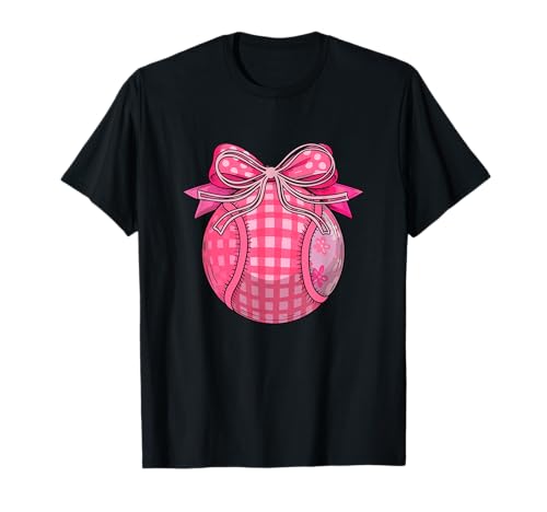 Tennis Ball Floral Pink Color Bow Tie Girl Women Player T-Shirt von Tennis Vacations Costume