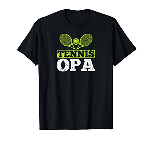 Herren Tennisspieler Tennis Opa T-Shirt von Tennis Zubehör Lustige Geschenke