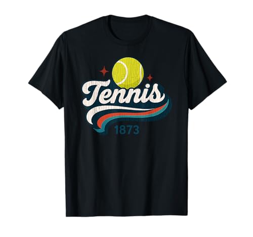 Tennis 1873 Sport Varsity Vintage Jungen Mädchen T-Shirt Tennis 1873 Sport Varsity Vintage Jungen Mädchen T-Shirt von TennisAxis1