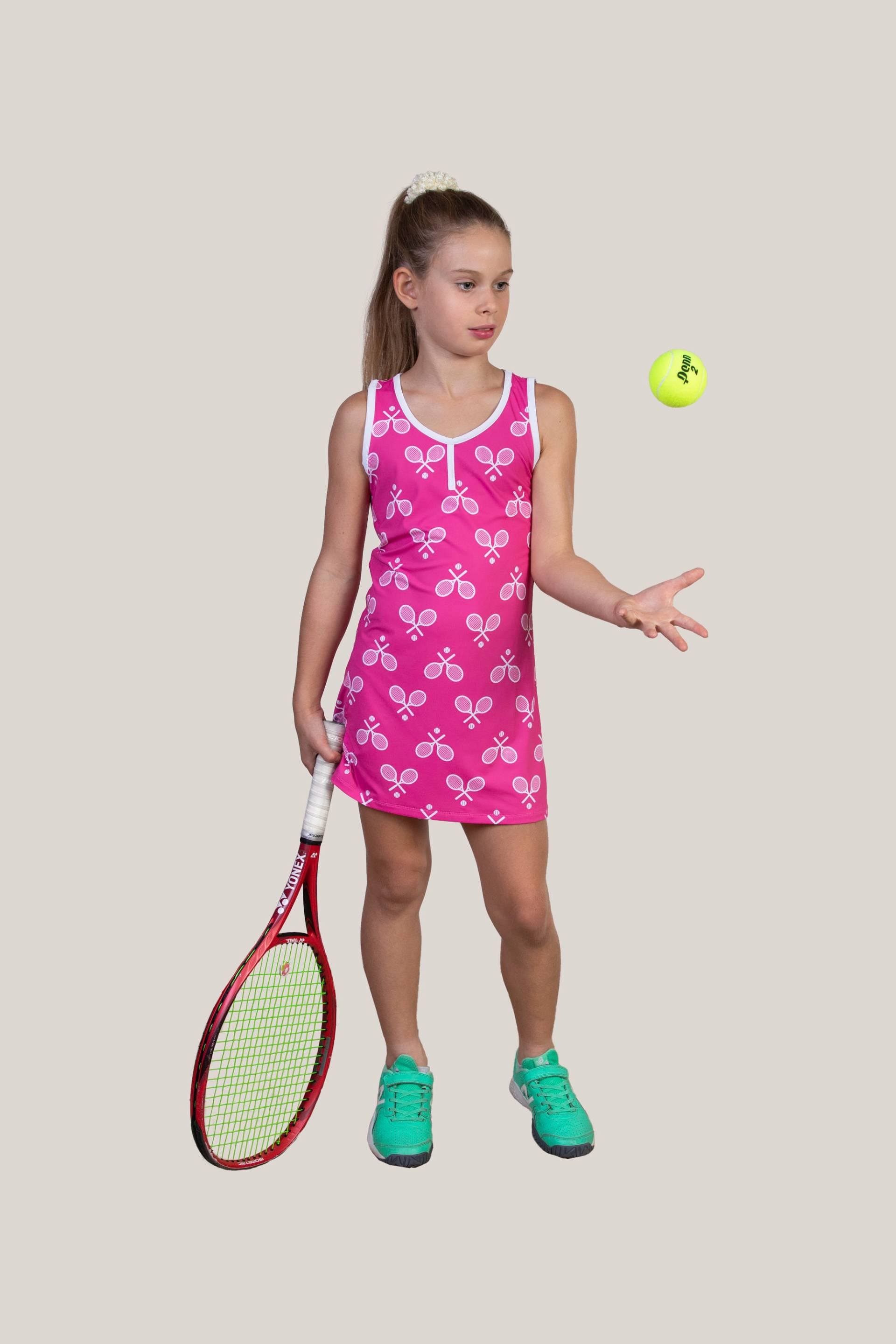 Smash It Tenniskleid Für Kinder. Tennisbekleidung Mädchen. Einzigartig, Niedlich, Ungewöhnlich Smash It Tenniskleid Für Kinder. Tennisbekleidung Mädchen. Einzigartig, Niedlich, Ungewöhnlich von TennisFashionKids