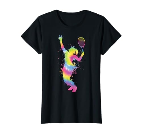 Tennisspielerin Splash Tennis Tennislehrer Damen Mädchen T-Shirt von Tennisliebhaber Tennisplatz Tennisverein Mädchen