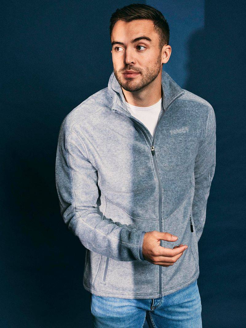Tenson Miracle Fleece Jacke Grau - Größe L von Tenson