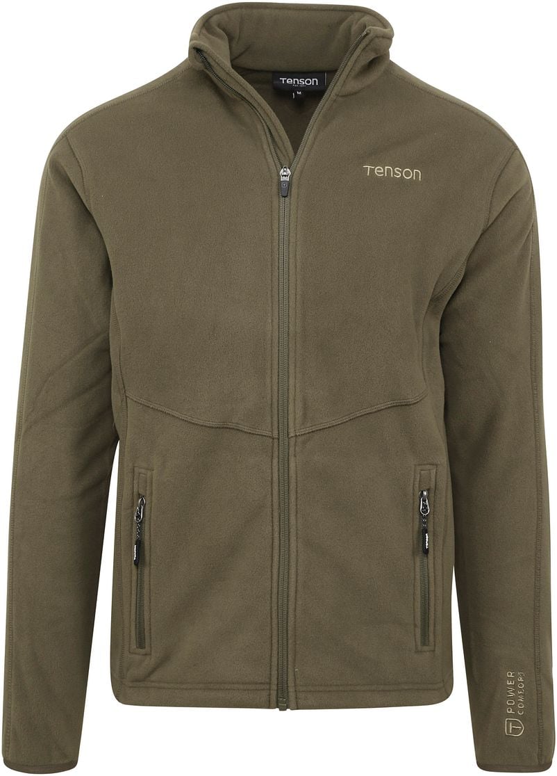 Tenson Miracle Fleece Jacke Olivgrün - Größe L von Tenson