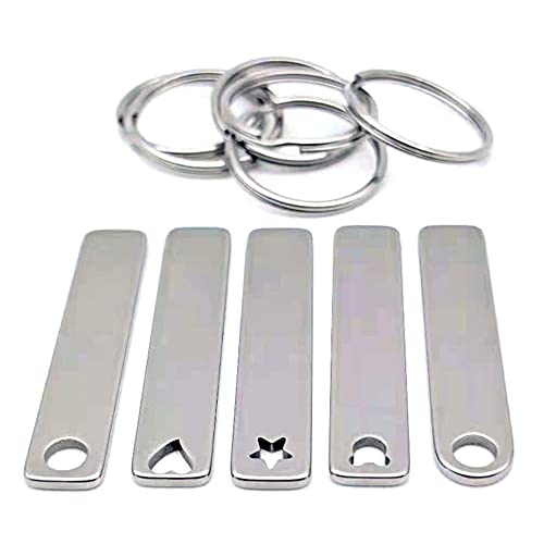 Teogneot Schlüsselanhänger aus Metall Rechteckige Schlüsselanhänger für DIY Schlüsselanhänger von Teogneot
