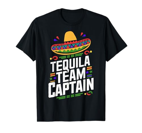 Tequila Team Captain Funny Cinco De Mayo Fiesta Herren Damen T-Shirt von Tequila De Mayo