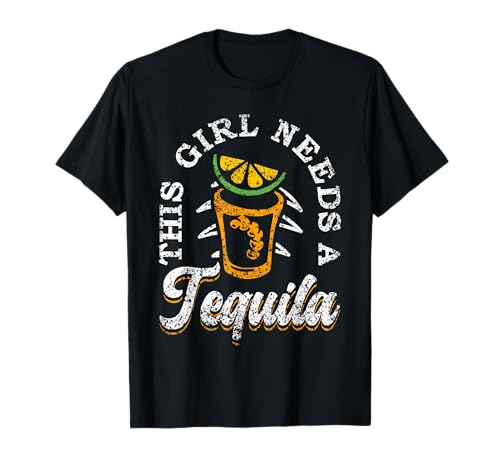 Dieses Mädchen Braucht Einen Tequila Tequilas Tequila T-Shirt Dieses Mädchen Braucht Einen Tequila Tequilas Tequila T-Shirt von Tequilas Party This Girl Needs A Tequila Alkohol