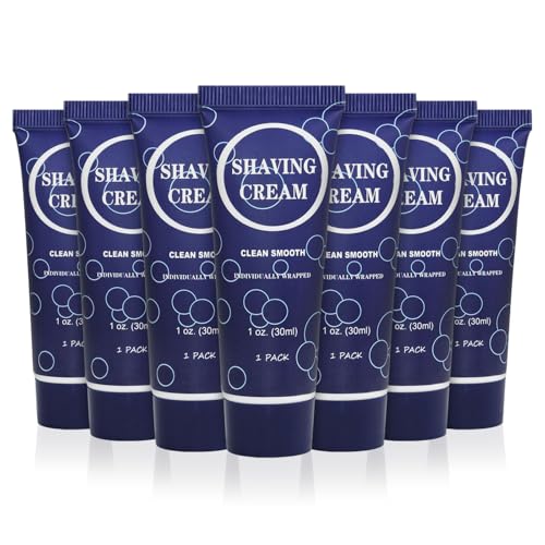 30 ml Rasiercreme in Reisegröße, kompakte Rasiercreme für Männer, glatte, feuchtigkeitsspendende Rasiercreme, natürliche tragbare Toilettenartikel für Männer, Vater, Erwachsene, Ehemann (30 Stück) von Terdey